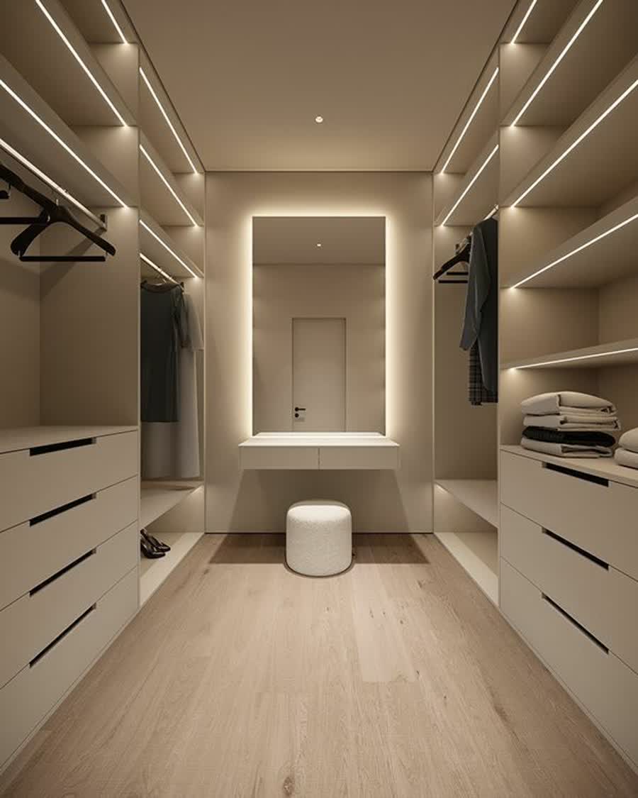 Vestidor con tocador